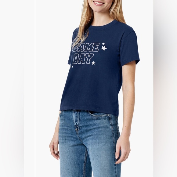 Wildfox Whimsical Jamie Game Day Cotton Blend Graphic Tee Shirt NWT XL - Picture 3 of 12